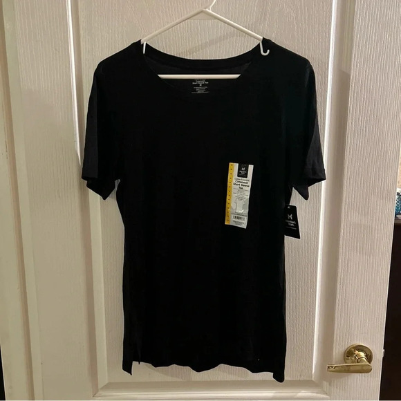 Women’s Member's Mark Essential Short Sleeve Crewneck Black T-shirt Medium NWT - Picture 1 of 3